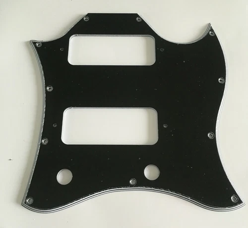 Electric Guitar Pickguard For Gibson US SG P90 Full Face Style,5 Ply Black
