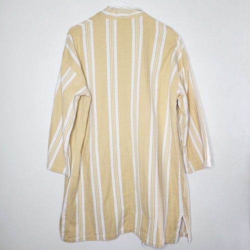 Eileen Fisher Cardigan oversize cotone donna giallo medio tasche spiaggia - Foto 2 di 11