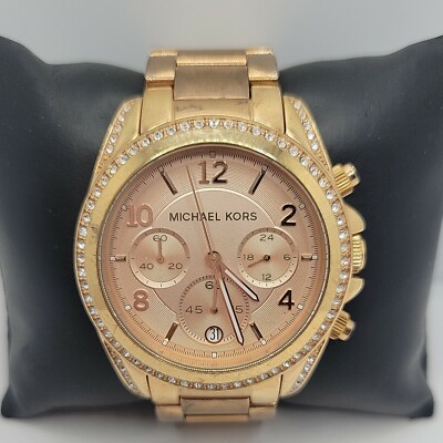 MICHAEL KORS MK5263 LADIES BLAIR CHRONOGRAPH WATCH Michael Kors Original Blair Chronograph Wrist Watch for  main image 3