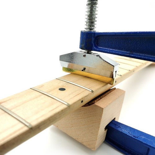 Griffbrett Bundstäbchen Bassgeigenbauer E-Gitarre Einsätze Metall + Holz - Bild 7 von 12