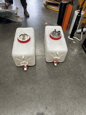 80 ltr water chemical collection tank mixing stainless 316 fittings new