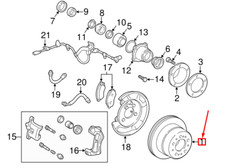 LEXUS LX J100 Bremsscheibe hinten 4243160281 42431-60281 NEU ORIGINAL