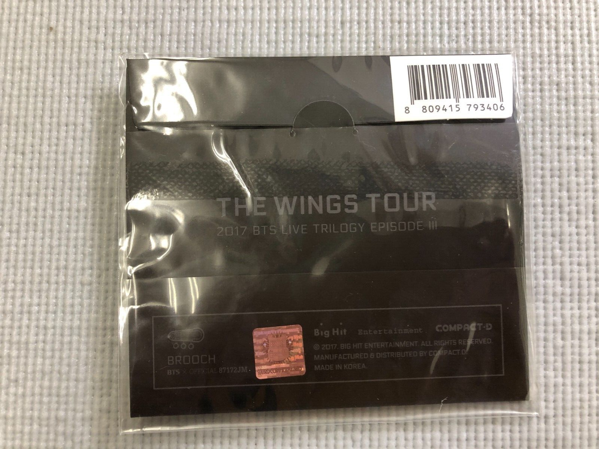 BTS ピンバッジ WINGS BTS THE WINGS TOUR 2017 LIVE TRILOGY BROOCH ( JIMIN ) | eBay