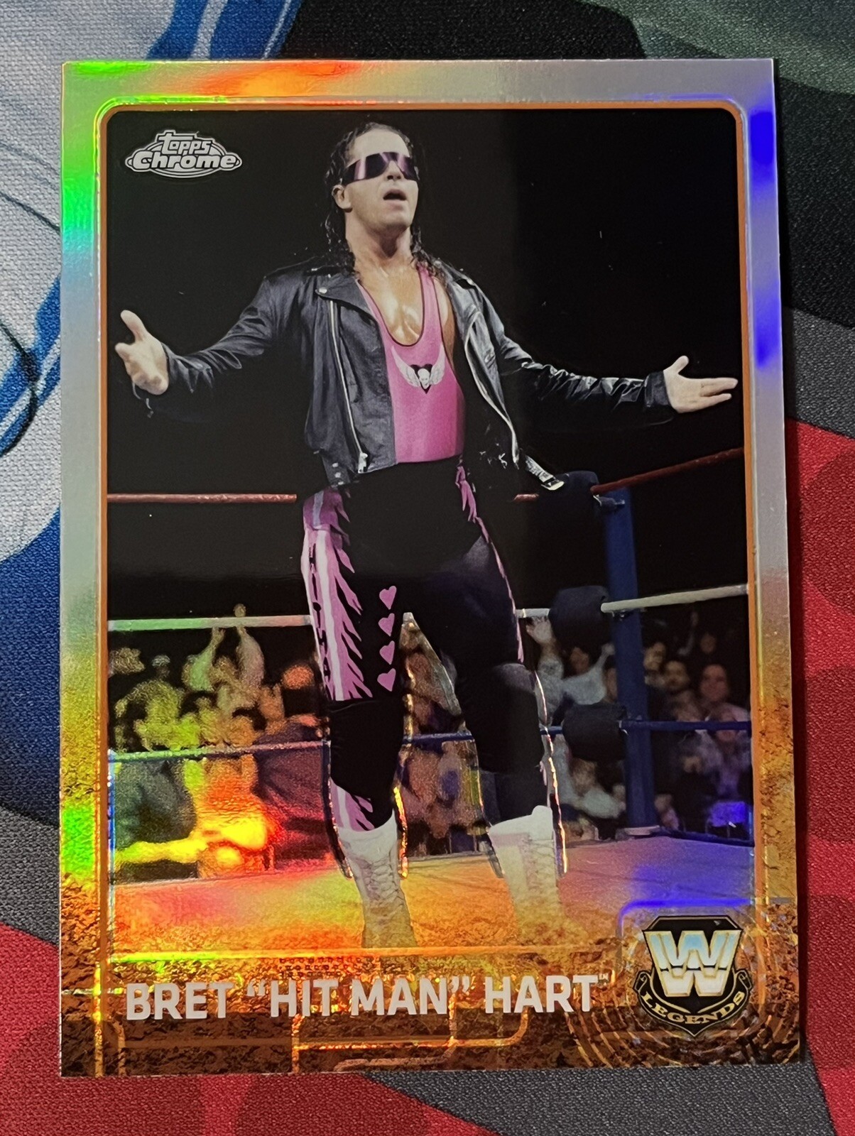 2015 Topps Chrome WWE Bret “Hit Man” Hart #79