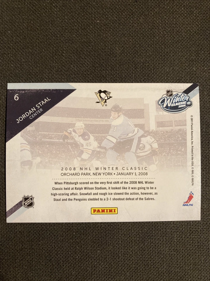 2010-11 Playoff Contenders Great Outdoors JORDAN STAAL Pittsburgh Penguins - Image 2 of 2