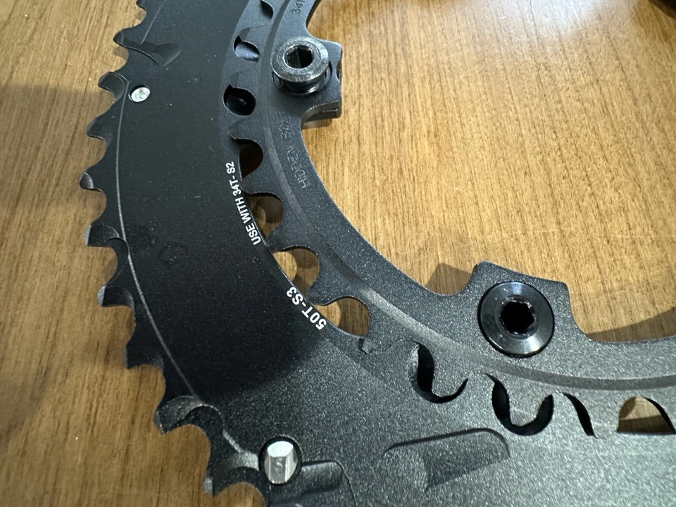 SRAM 50t & 34t Bicycle Chainrings 11 speed 110 BCD & Chainring Bolts 50/34 - Image 3 of 4