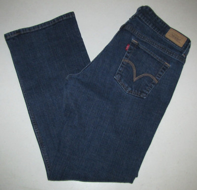 Womens Levi's 526 Slender Boot Stretch Jeans. Size 12 (14) Blue. 30 1/2'' Inseam.