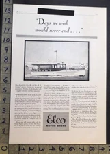 1929 ELCO MOTORBOAT TORRENCE SARAJO SHIP BAYONNE MAMARONECK LEMON ART AD 33619