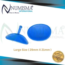 Corneal Eye Shield With Electro Coated Laser Eye Protector Large 29 x 21mm 2Pcs