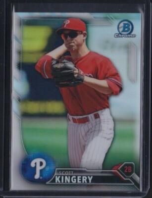 2016 BOWMAN CHROME DRAFT REFRACTOR SCOTT KINGERY #BDC-128 PHILLIES 
