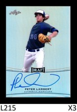 1-2015 LEAF METAL DRAFT PRISMATIC AUTO PETER LAMBERT ROCKIES SP QTY