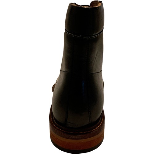 Botas de cuero negras Zanzara Jimmy ZZ1221B para hombre 11M precio de venta sugerido por el fabricante 250 nuevas - Imagen 5 de 6