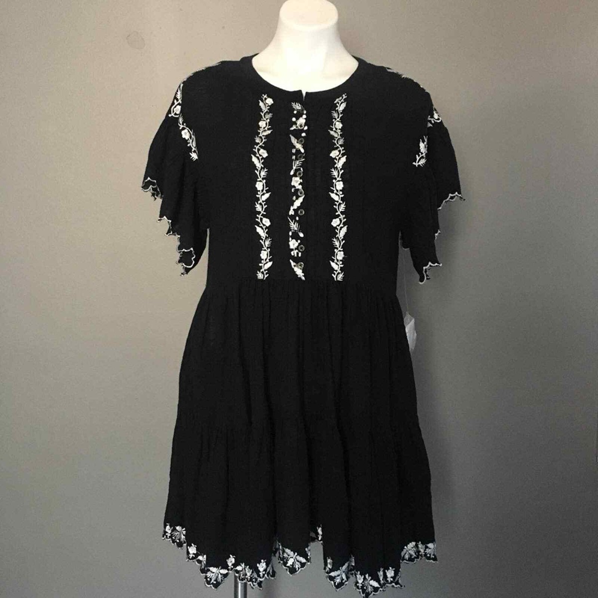 free people santiago embroidered dress Santiago Sundress - Buttercream main image 0