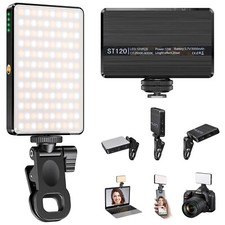 ST-120 LED Video Fill Light Rechargeable 3000mAh, 3 Light Modes, CRI95, 2500-900