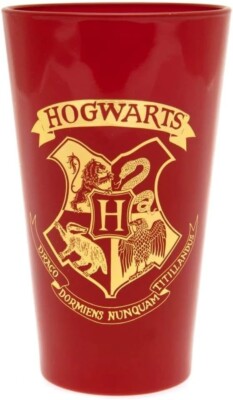 Harry Potter Hogwarts Wappen 400-500ml großes farbiges Glas SAMMLERSTÜCKE