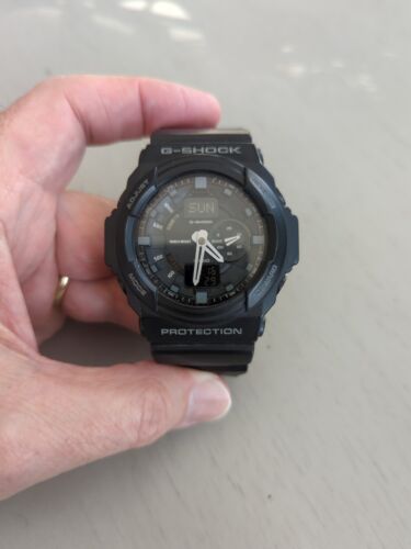 G- shock Casio GA150 5255 mens watch Black, new battery, all features work  Nice