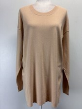 Free People Knit Sweater Dress Womens Small Long Sleeve Shift Boho Slouchy Tunic