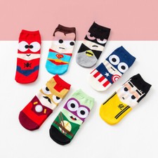 Super Hero Avengers Marvel DC One Size socks, Funny Cartoon Socks,