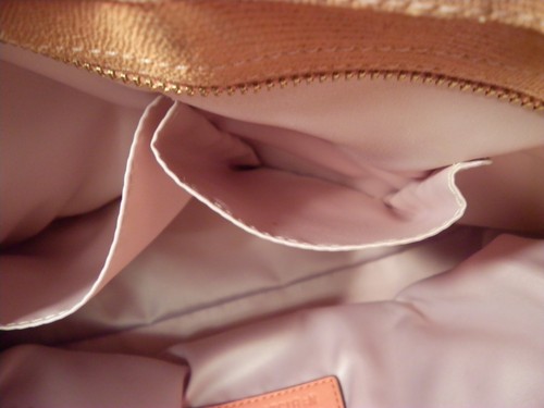 Coach Alexandra Python Peach Purse Straw Tote F21959 Studded Coral Handbag B1320 - Picture 11 of 24