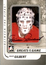 Gilles Gilbert Signed 2010-11 BTP Between The Pipes card Minnesota North Stars