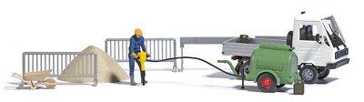 Busch 7904 Action Set: Kompressor mit Presslufthammer, H0, Neu 2020