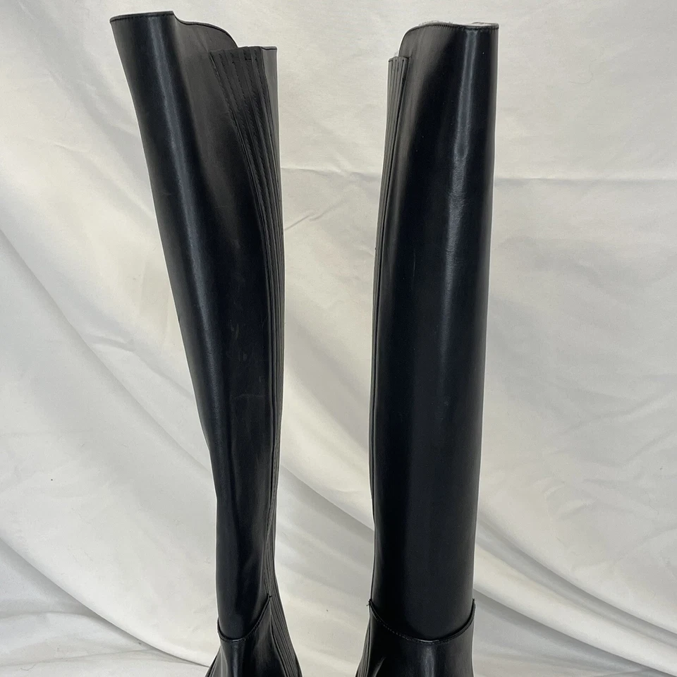 Botas de seda de vaca Calvin Klein Finley 34E5514 negras para mujer talla 7 Foto 3 de 4
