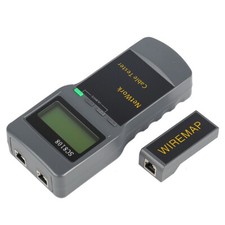 SC8108 LCD Network Cable Tester RJ45 LAN Phone Cable Meter Wire Length Testing