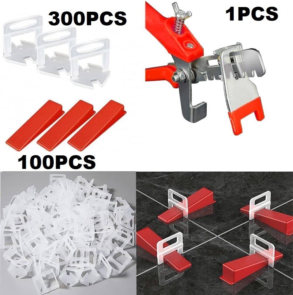 50-Piece 1/16 Inch Tile Spacer Leveling System – Red Cross/T Shape – 3-Sided Spacers For Ceramic Floor & Wall Tiles – PP Material, Reusable