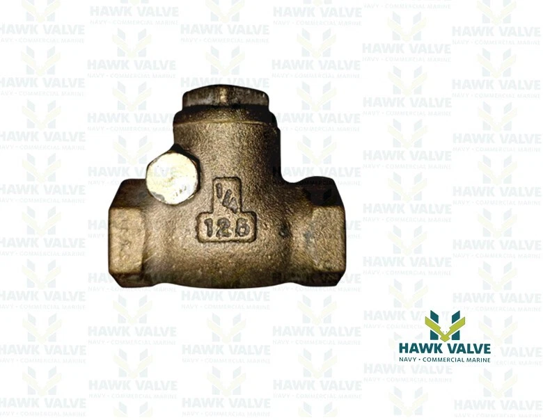 1/4" BRONZE 125  T-PATTERN THREADED BRZ DISC CHECK VALVE - WALWORTH - Image 3 of 4