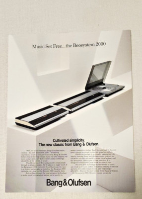 Vintage Bang & Olufsen Beosystem 2000Sales Brochure Technical Specifications