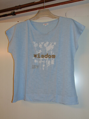 hellblaues T-Shirt mit Motiv von s.Oliver Gr. 40