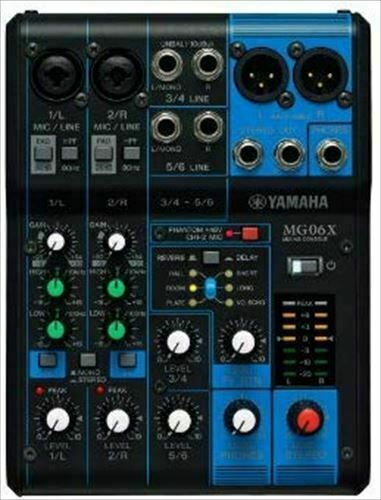 Yamaha MG Series 6 Channel Mixing Console MG06X Analog Mixer New 