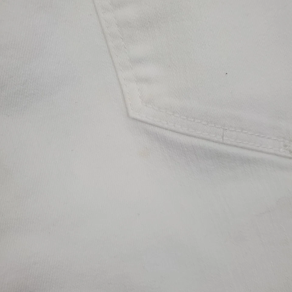 Bermudas cortas TALBOTS Girlfriend blancas elásticas 5 bolsillos con puños talla 8 DEFECTUOSAS Foto 4 de 4