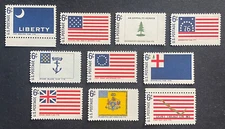 US Stamps Scott 1345-54 6c Historic Flag Series single set of 10 M/NH Fresh