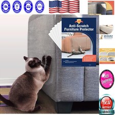 Pet-Friendly Scratch Protection Shields - Clear, Durable Cat Deterrent - 6 Count