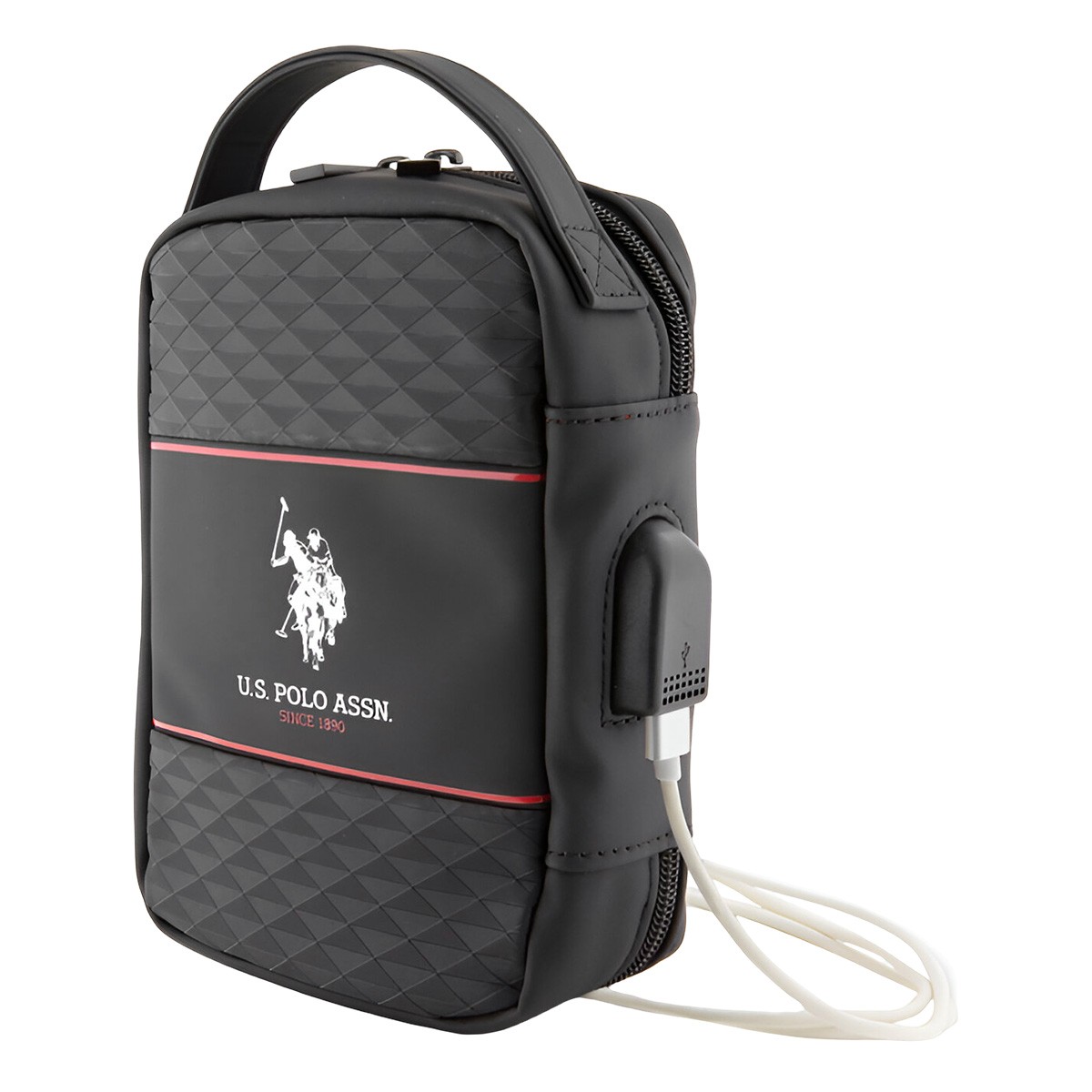Sac de voyage USB U.S Polo Middle Stripe idéal pour le week-end