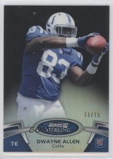 2012 Bowman Sterling Black Refractor 73/75 Dwayne Allen #93 1j6