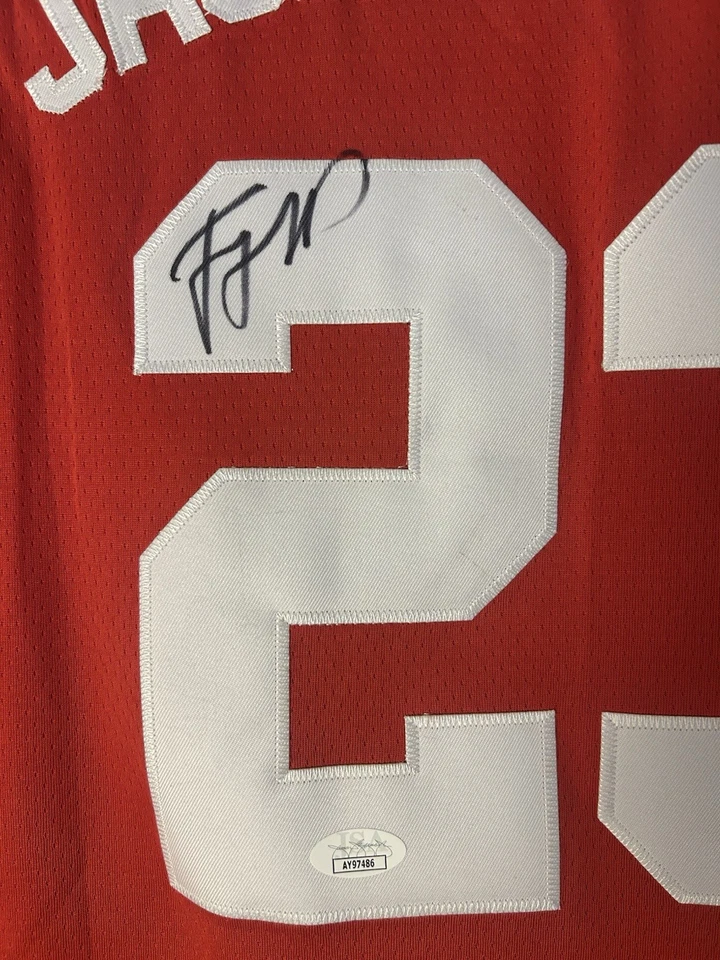 Camiseta deportiva firmada por Trayce Jackson Davis de Indiana Hoosiers autografiada certificado de autenticidad JSA Foto 3 de 4