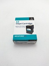 Wexford 63 Inkjet Black Cartridge Replaces HP 63 Black OEM F6U62AN