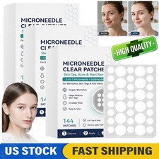 1-3BOX Curalona Microneedle Patches 144pcs, Skin Tag Wart Acne Remover Patches