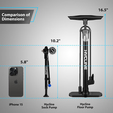 High Pressure Shock Pump 400 PSI MTB Bike Fork Rear Suspension Alloy Gauge Air