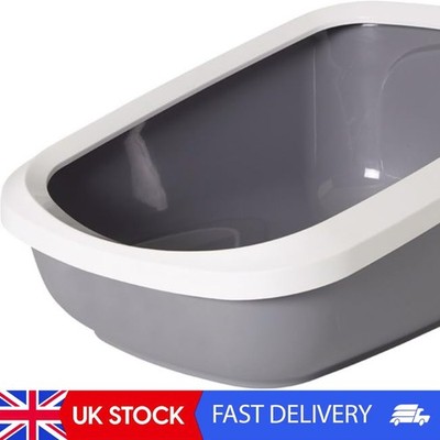 72185'' ASEO Jumbo Katzentoilette mit Rand, 67,5 x 48 x 28 cm, grau-weiß