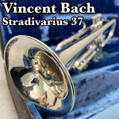 Bach Stradivarius Modell 37 Bb Trompete Silber Gelb Messing Betrieb bestätigt