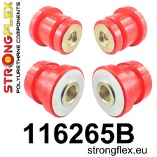 STRONGFLEX PU HINTERACHSTRÄGER - BUCHSENSATZ MERCEDES KLASA E W211 RWD ROT STRONGFLEX PU HINTERACHSTRÄGER - BUCHSENSATZ MERCEDES KLASA E W211 RWD ROT