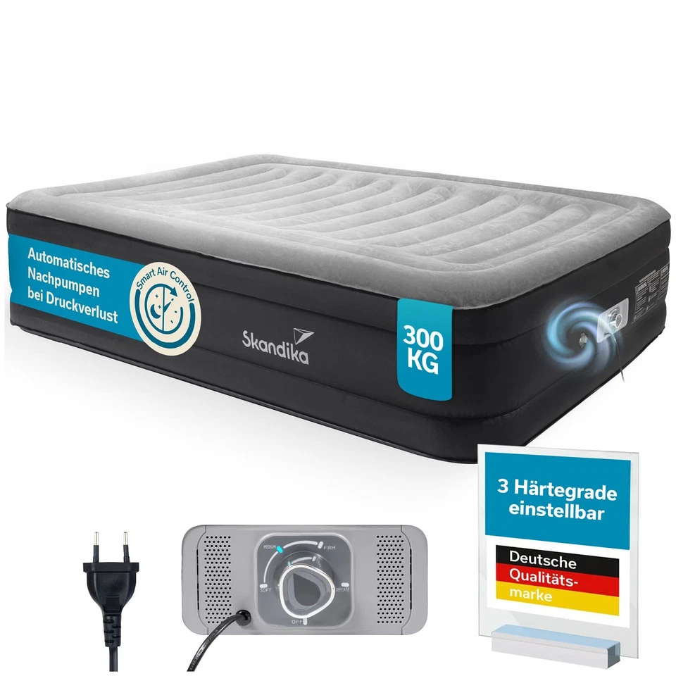 Skandika Doppel-Luftmatratze Sveja Premium aufblasbare Matratze 2 Personen Neu