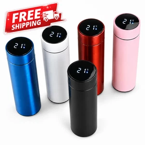 500ml Smart Thermos Bottle Stainless Steel Vacuum Flask LED Temperature Cup