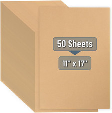 - Kraft Paper Sheets, 50 Pack, 11 X 17", Kraft Paper, Brown Craft Paper, Craft