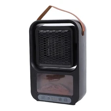 Electric Fireplace Heater Lifelike 3D Flame 360 Degree Rotation Space Heater