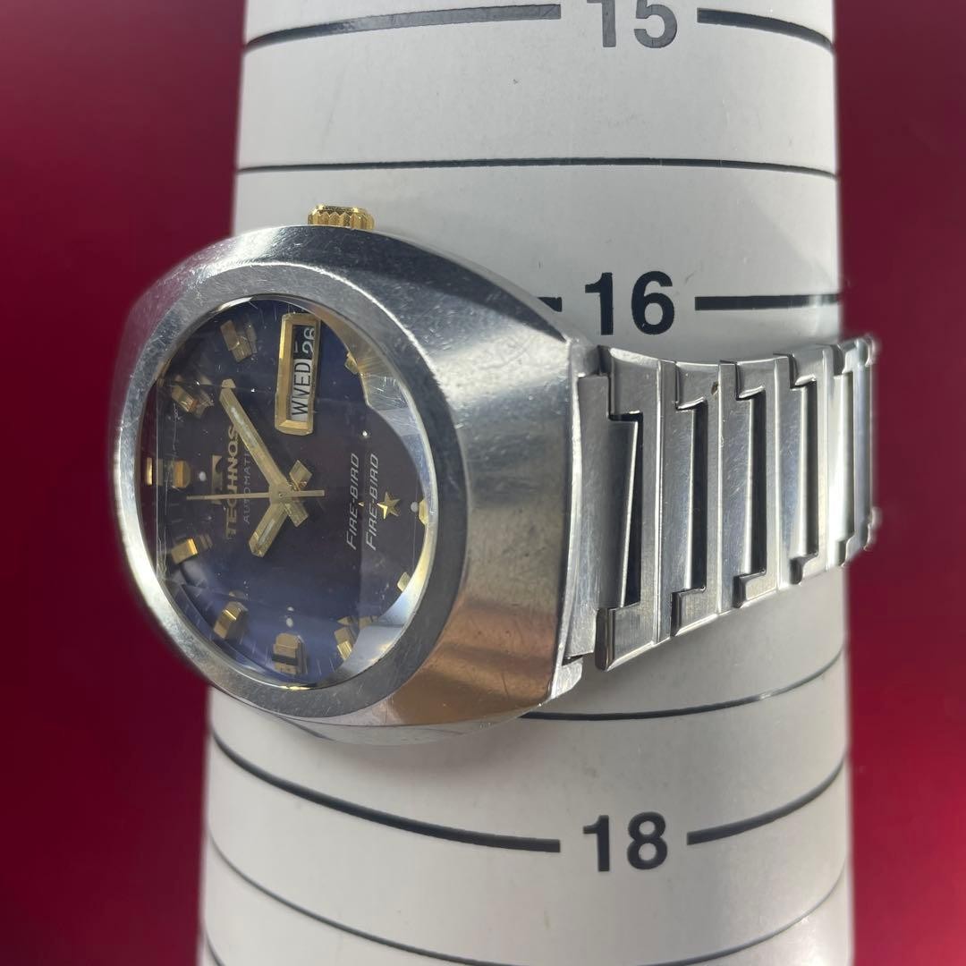 Technos Firebird 70s Automatic Watch 9-Sided Glas… - image 10