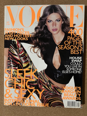 VOGUE UK Magazine Gisele Bundchen September 1999 Vintage